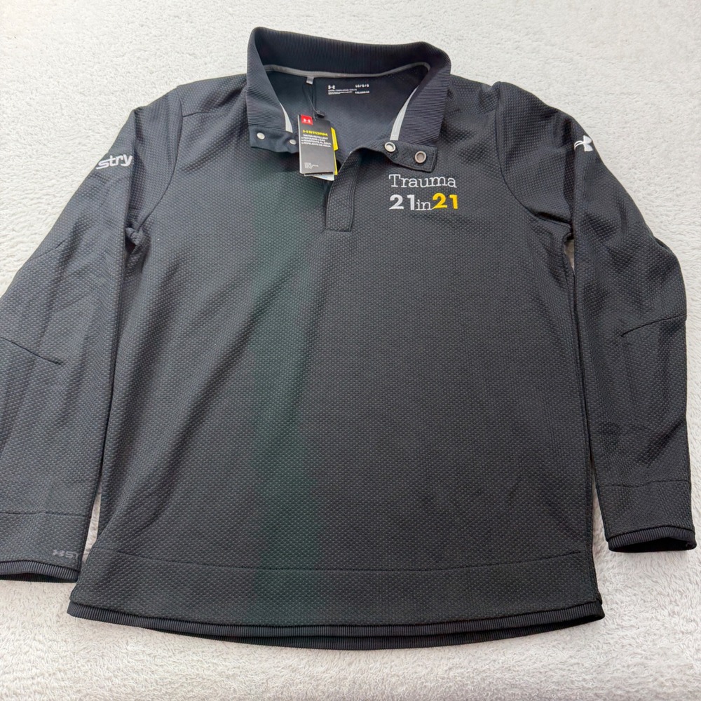 NWT Under Armour Mens Large ColdGear Pullover 1/4 Zip Shirt Trauma Stryker